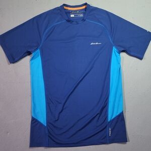 Eddie Bauer Men's Blue Athletic Shirt